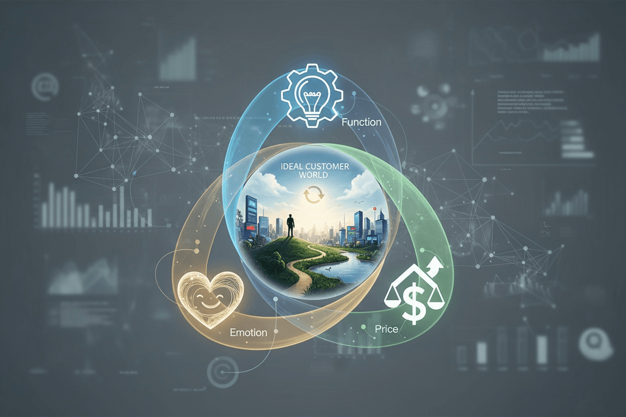 顧客の“理想の世界”を描けるか──BNFが示す「機能×情緒×価格」の三位一体構造